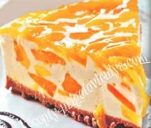 Апельсиновый чизкейк с курагой
