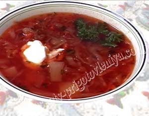 Борщок вегетарианский