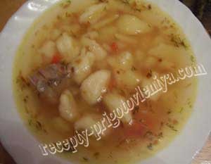 Суп с клецками