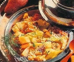Овощной суп с рисом