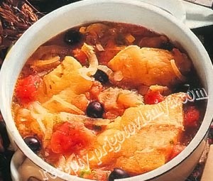 Рыбный суп с полентой