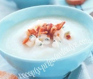 Суп из цветной капусты с рокфором