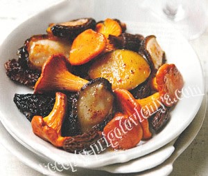 Морские ушки с грибами