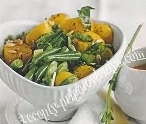 Картофельный салат с фасолью