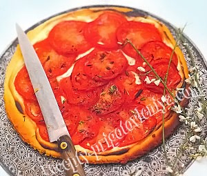 Пирог с помидорами и рикоттой