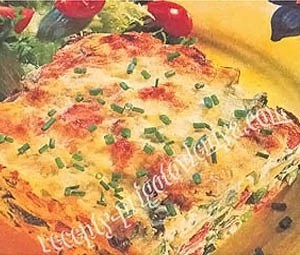 Лазанья с овощным ассорти