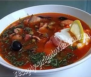 Солянка грибная