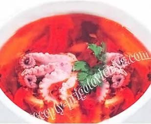 Солянка с морепродуктами
