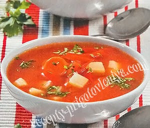Суп из фасоли с беконом