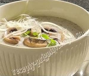 Суп-пюре из шампиньонов