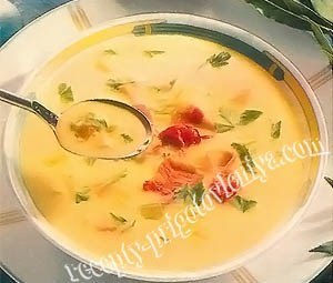Картофельный суп со шкварками