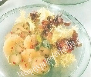 Салат с авокадо и грейпфрутом