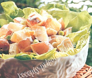 Картофельный салат с соусом