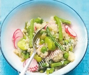 Салат из киноа с овощами