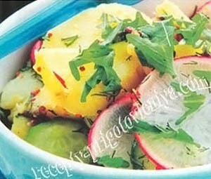 Картофельный салат с овощами