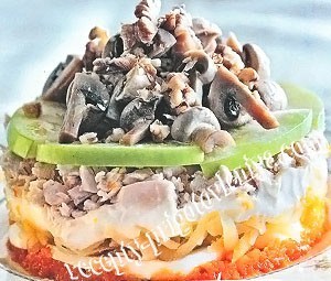 Салат «Шуба с курицей»