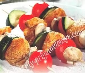 Шашлычки из овощей