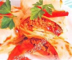 Блины с начинкой а-ля болоньезе