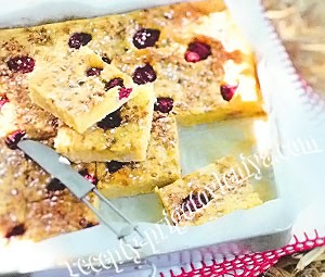 Пирог с бананами и малиной Пирог с бананами и малиной