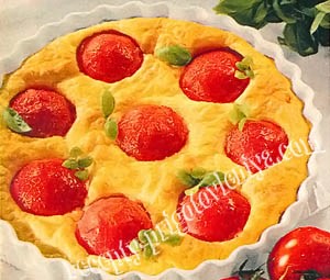 Пирог с помидорами и сыром