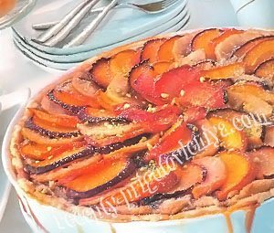 Сливовый тарт с кремом