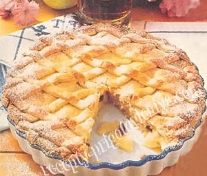 Миндальный пирог с яблоками
