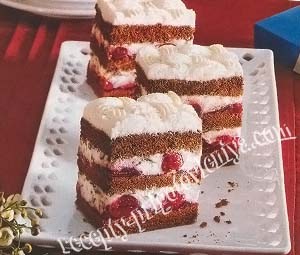 Пирожные со сливочным кремом
