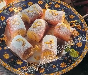 Лимонные мини-рулетики