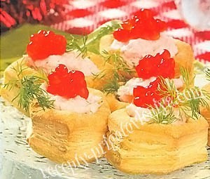 Тарталетки с крабовым мясом
