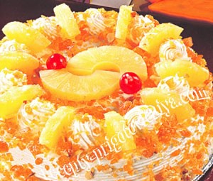 Торт с ананасами