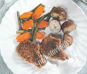 Котлеты с кунжутом