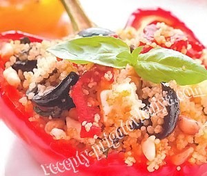 Кускус с овощами в перце