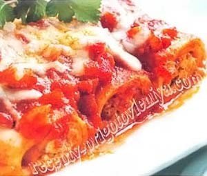 Каннеллони под томатным соусом