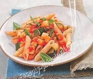 Пенне с тушеными овощами