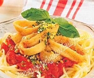 Спагетти с кальмарами