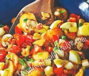 Овощное ассорти с шампиньонами