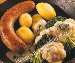Овощи с горчичным соусом
