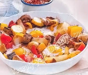 Картофель с шампиньонами
