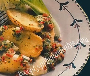 Картофель с сыром и перцем