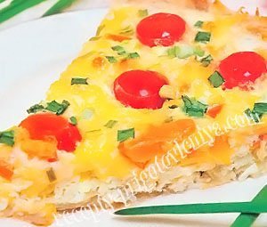 Запеканка с сыром и помидорами