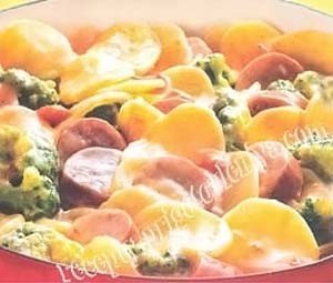 Картофель с брокколи
