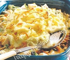 Запеканка со стручковой фасолью