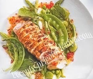 Куриное филе с овощами