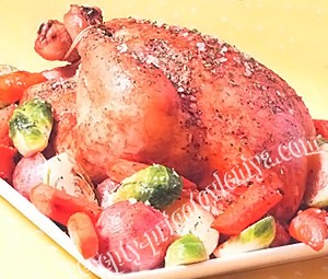 Курица с пряными травами
