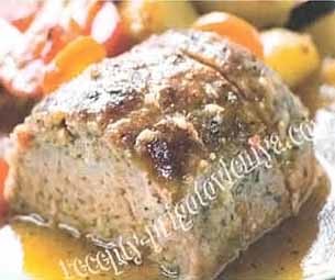 Мясной рулет из индейки