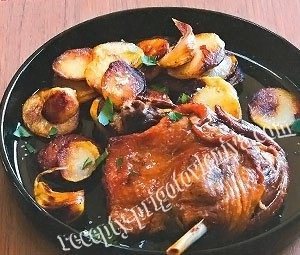 Конфит из утки с картофелем