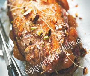 Утиные грудки с курагой