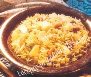 Острый рис с ананасами