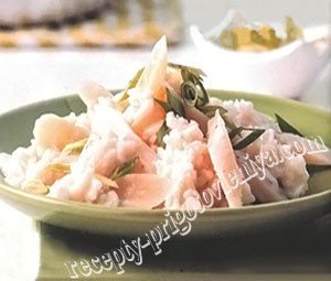 Ризотто со спаржей и луком