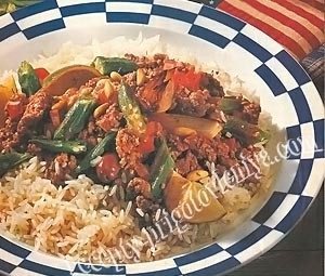 Рис с рубленым мясом